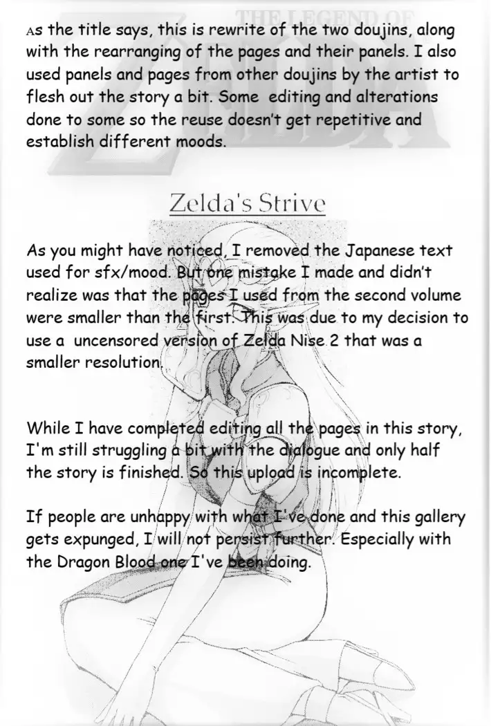 Legend of Zelda; Zelda's Strive